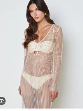 L’Agence Sara Mesh Coverup M NWT